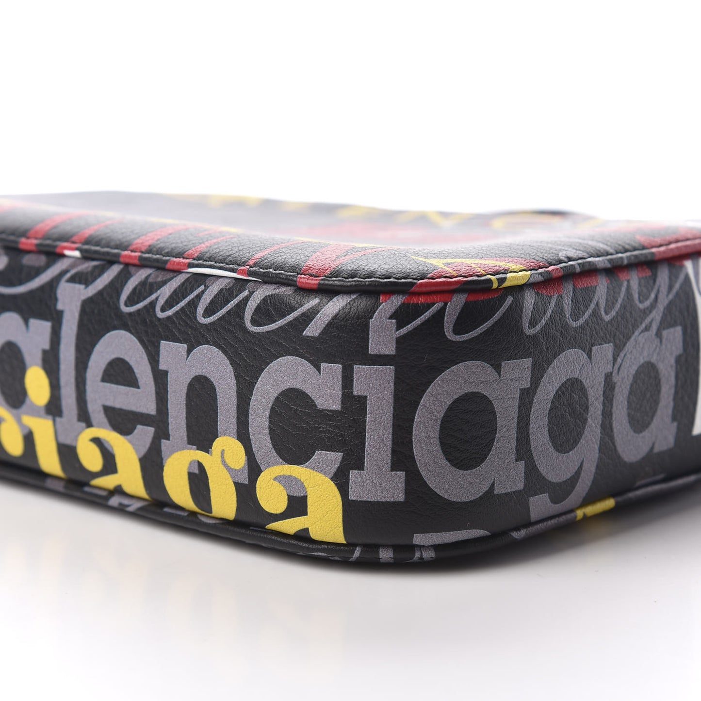 Calfskin Logo Print S Everyday Camera Bag Black Multicolor