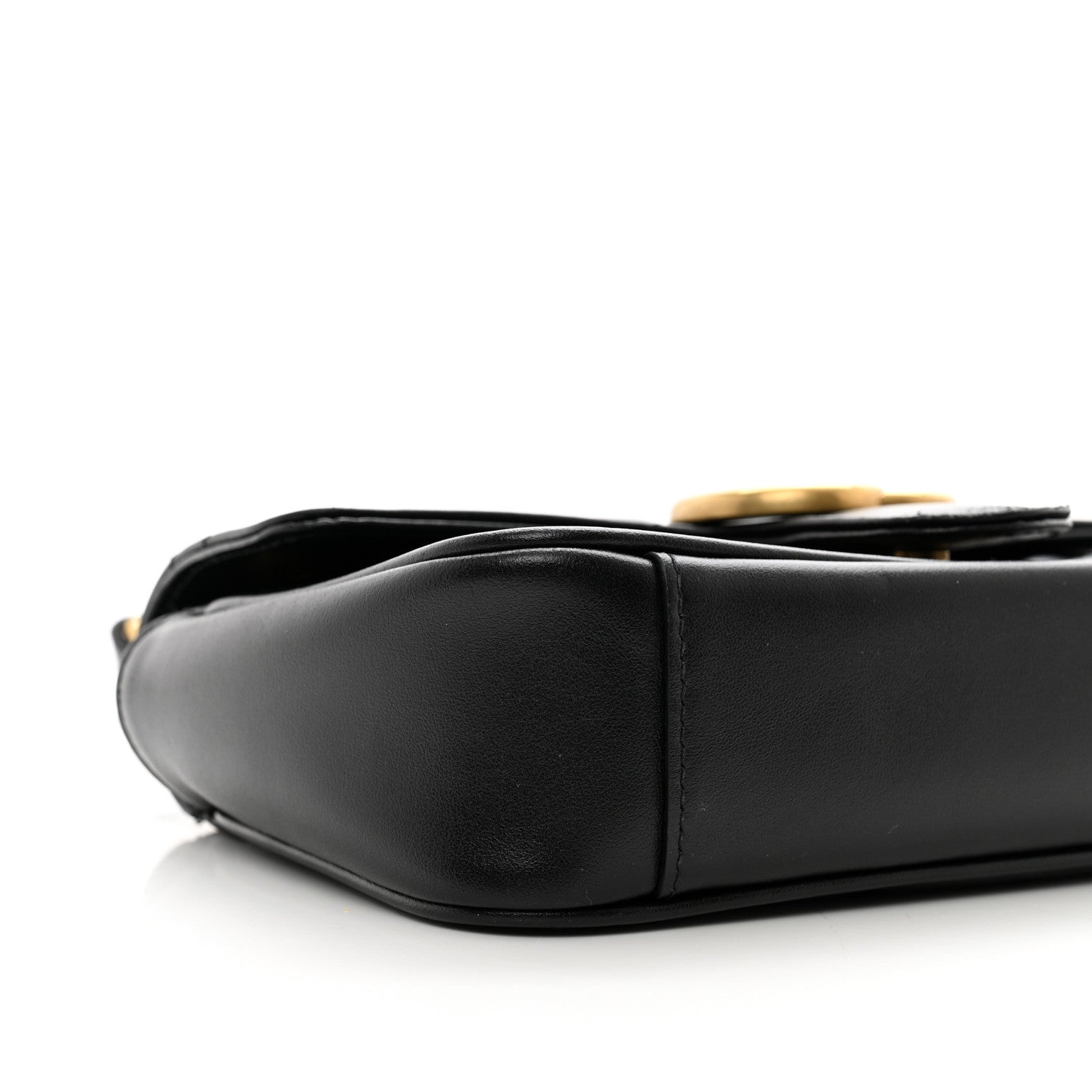 Gucci Calfskin Matelasse Mini GG Marmont Shoulder Bag Black 9 of 11