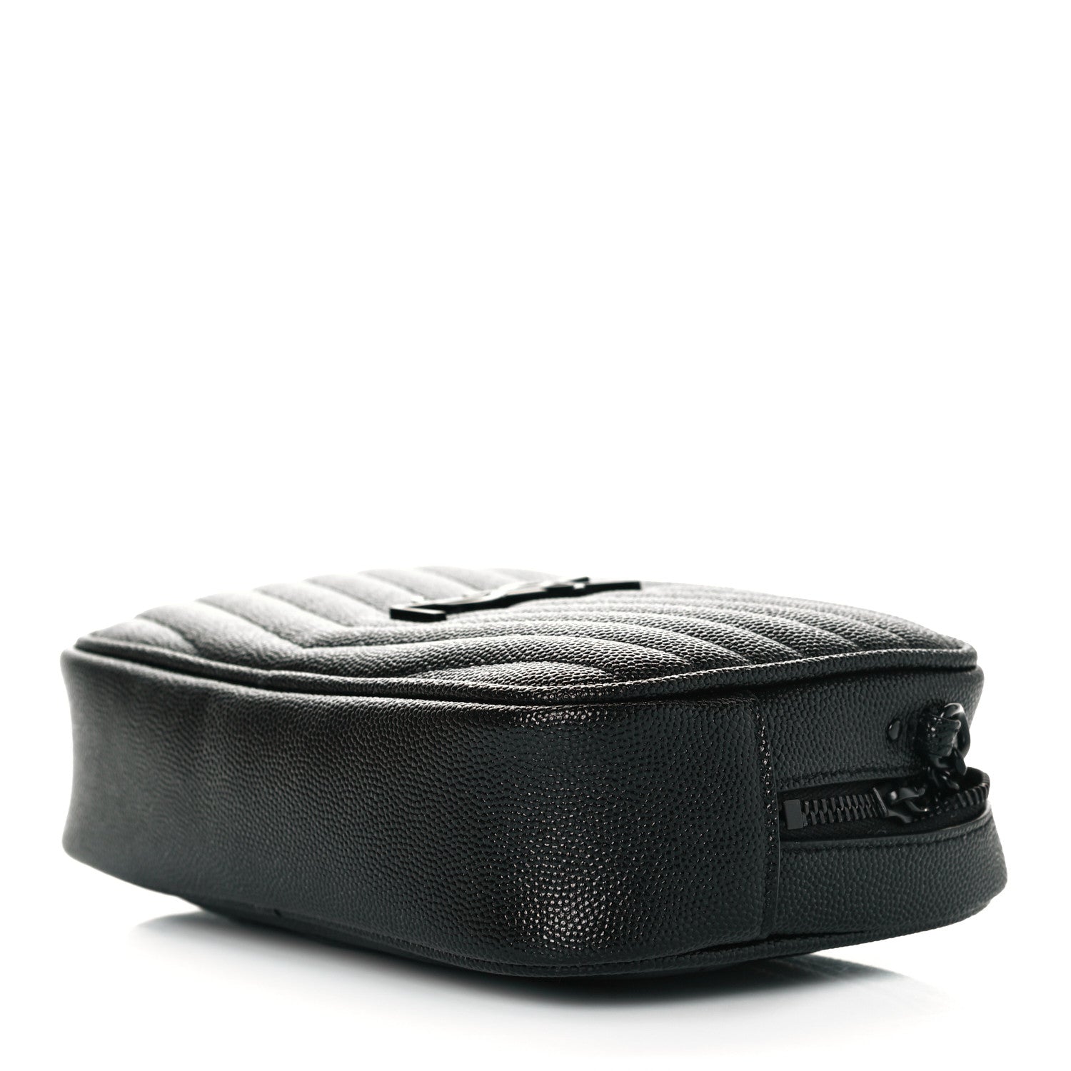 Saint Laurent Grain De Poudre Matelasse Monogram Mini Lou Camera Bag Black 5 of 8