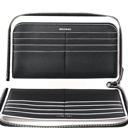 Delvaux Box Calf Bowler Hat Trompe L'œil Multi Wallet Black 5 of 5