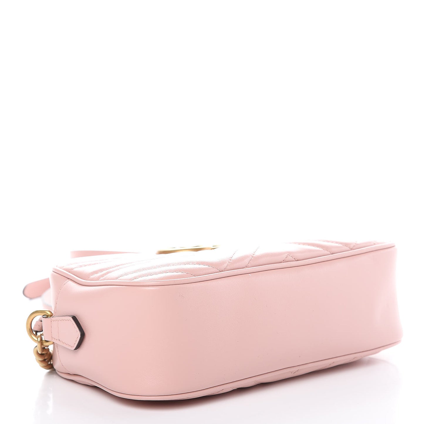 Calfskin Matelasse Small GG Marmont Chain Shoulder Bag Perfect Pink