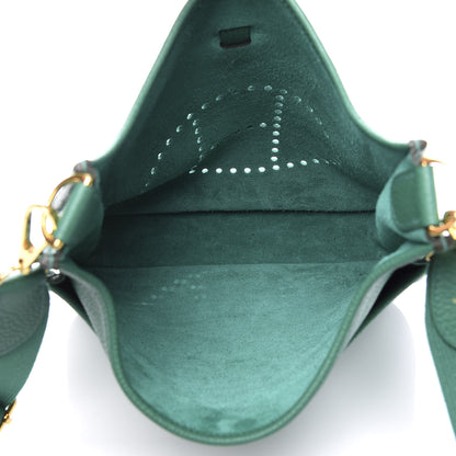 Hermes Taurillon Clemence Evelyne III PM Vert Vertigo 4 of 10