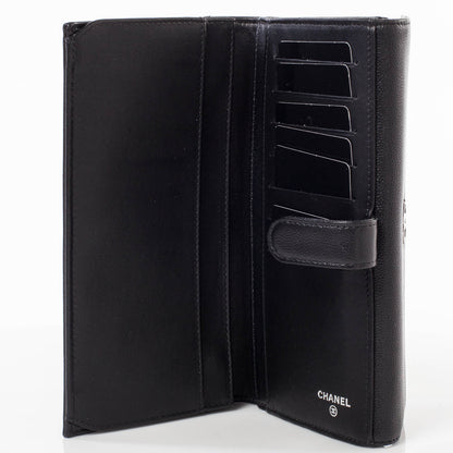 Chanel Caviar Leather Flap Wallet Black 7 of 9