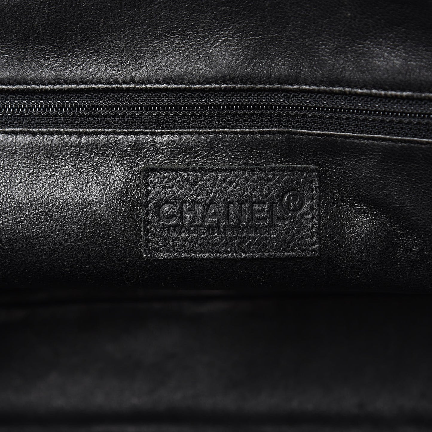 Caviar Patent Quilted Large Bowler Black