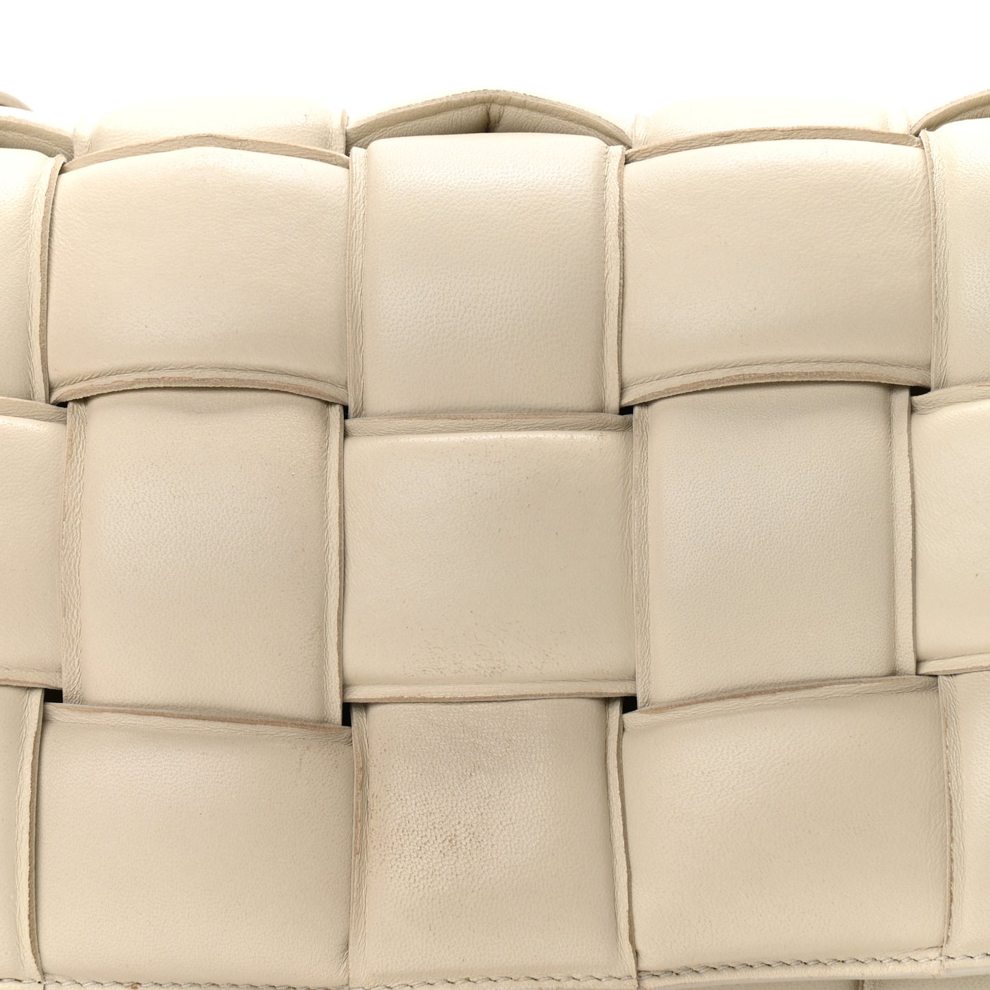 Nappa Maxi Intreccio Padded Cassette Crossbody Bag Plaster
