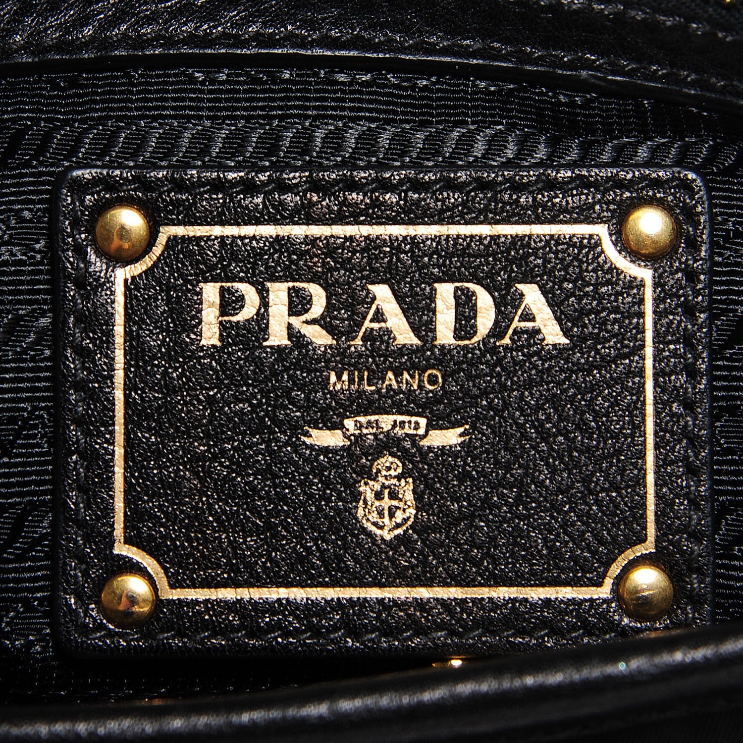 Prada Vitello Daino Tessuto Nylon Tote Nero Black 8 of 10