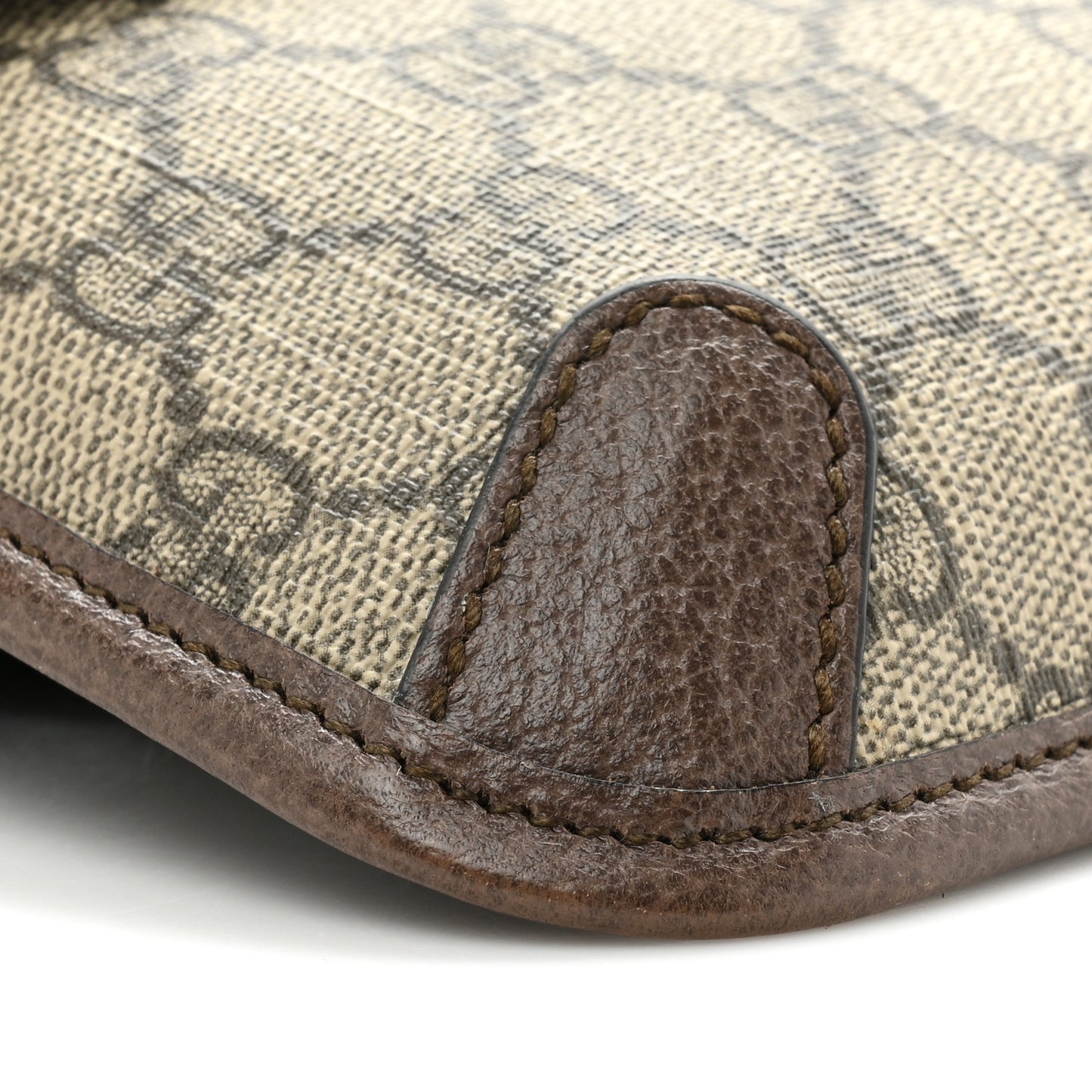 GG Supreme Monogram Neo Vintage Web Belt Bag Brown