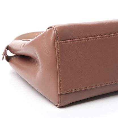 Fendi Nappa Colorblock Mini Peekaboo Iconic Satchel English Rose Plaster Oxigen 7 of 11