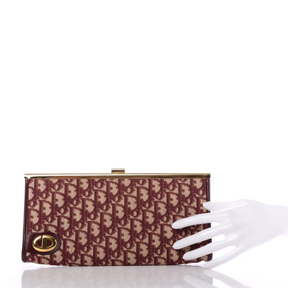 Christian Dior Monogram Clutch Burgundy 2 of 6