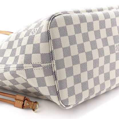 Louis Vuitton Damier Azur Neo Neverfull MM Rose Ballerine 10 of 11