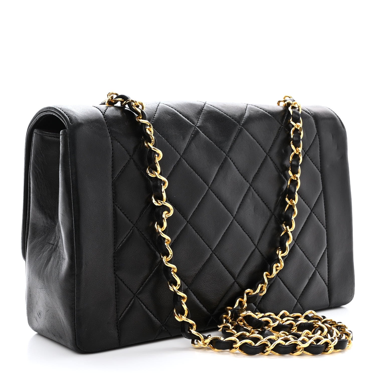 Chanel Lambskin Quilted Small Single Flap Black 3 of 11