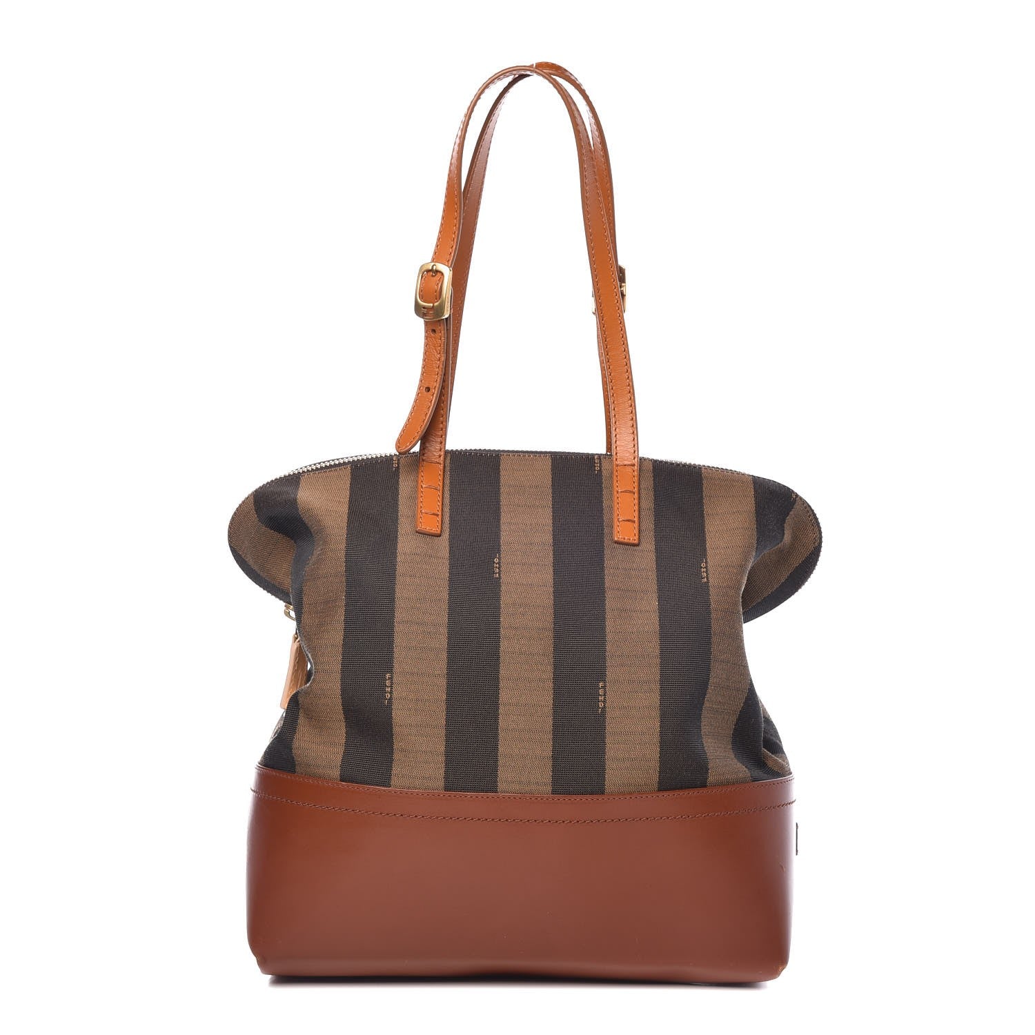 Fendi Pequin Cuoio Vegetale 2Bag Tobacco Cuoio Miele Vacchetta 1 of 7