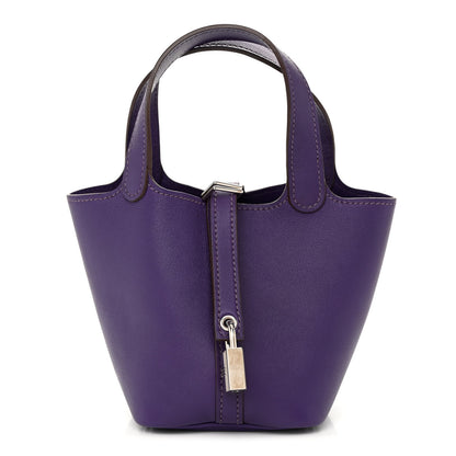 Hermes Swift Micro Picotin Lock Iris 1 of 10