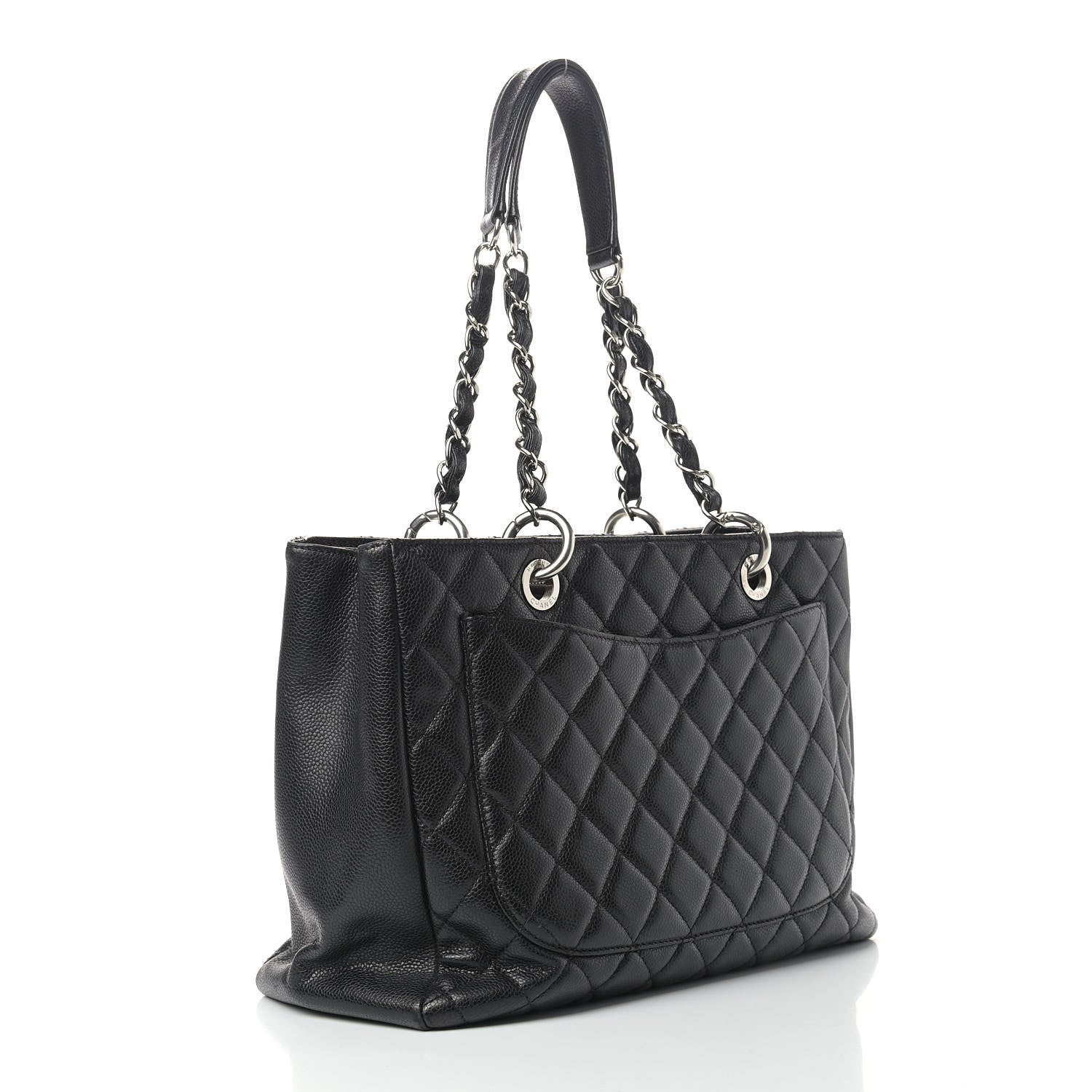 Chanel Caviar Quilted Grand Shopping Tote GST Black 2 of 11