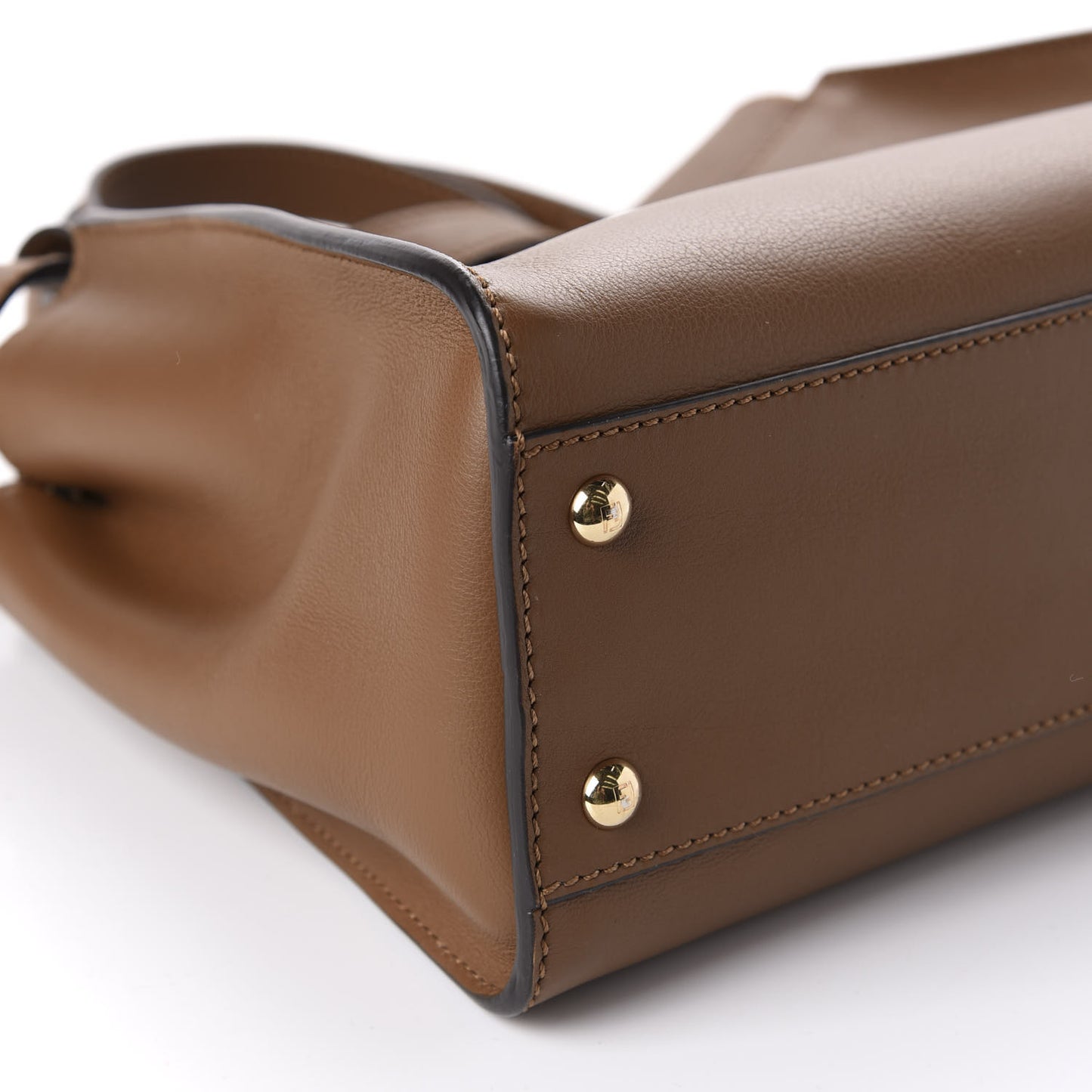 Vitello Seta Shiny Nappa Ayers Medium Peekaboo Iconic Satchel Brownie Menta