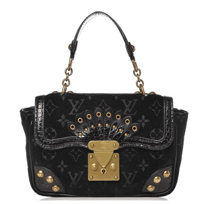 Louis Vuitton Monogram Velours Alligator Irvine Black 1 of 6