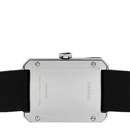 Chanel Stainless Steel Alligator 26mm Boy-Friend Quartz Watch Black 4 of 4