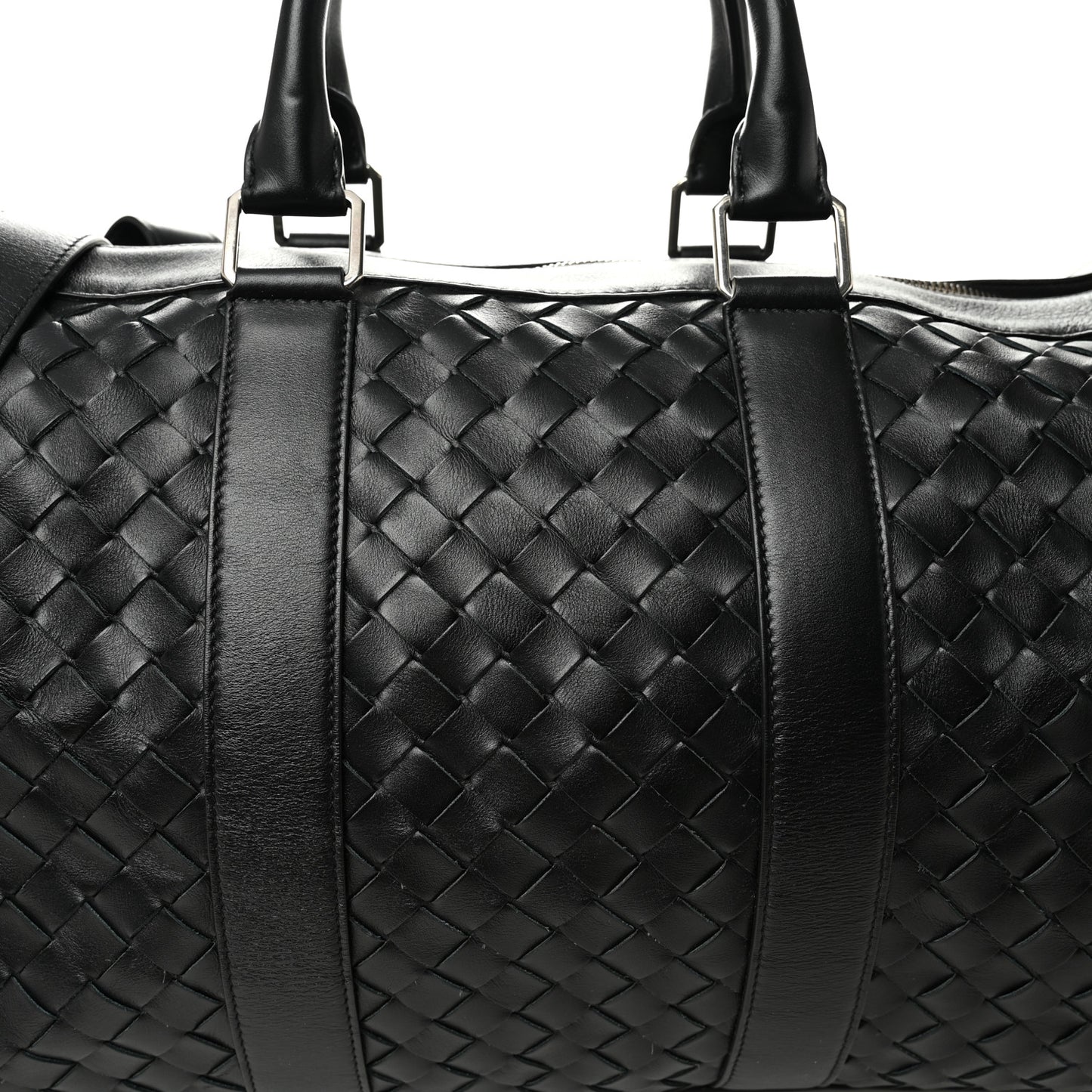 Nappa Intrecciato Duffle Bag Black