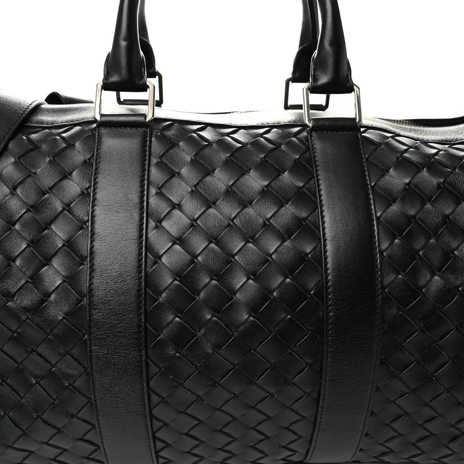 Bottega Veneta Nappa Intrecciato Duffle Bag Black 7 of 10