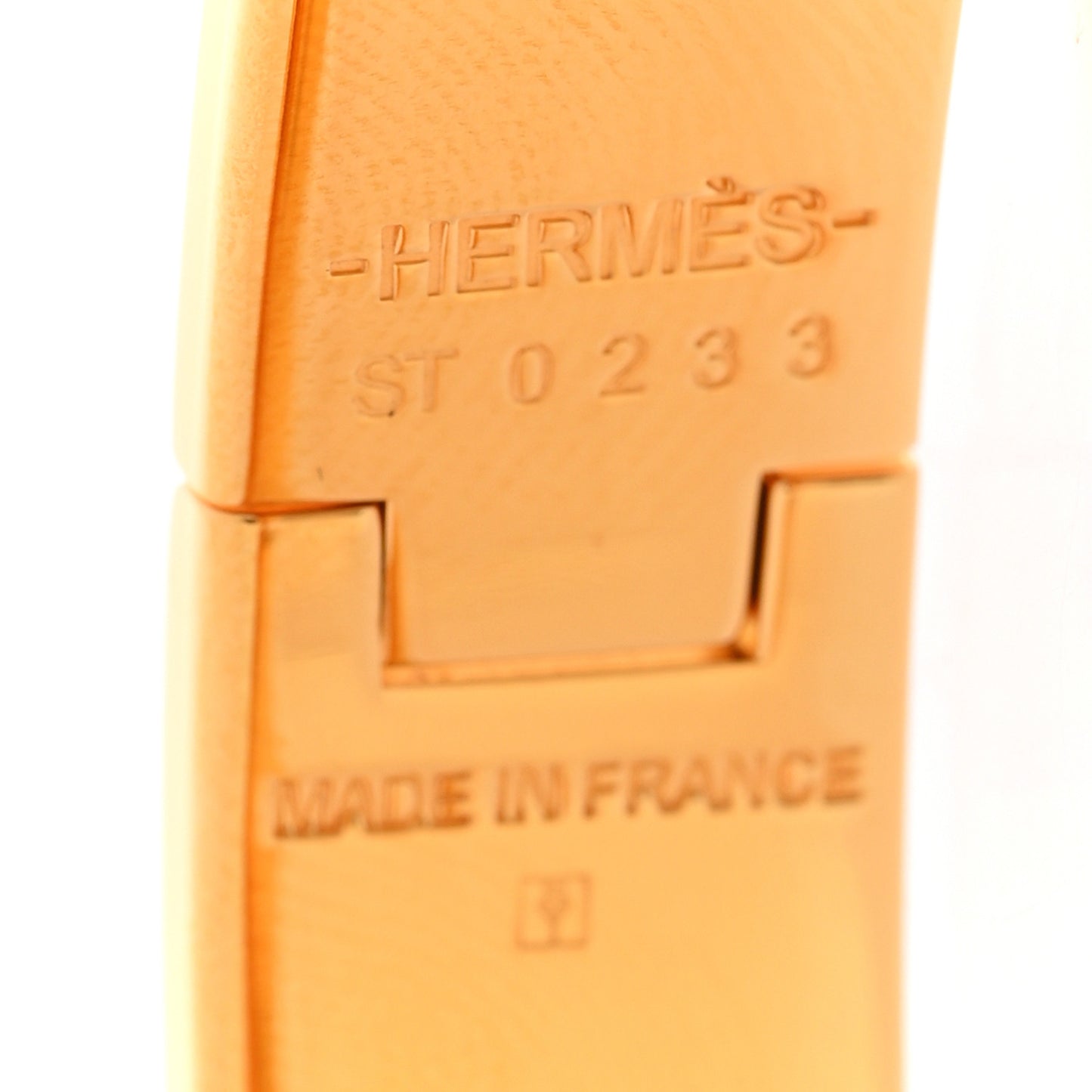 Enamel Narrow Clic Clac H Bracelet GM White