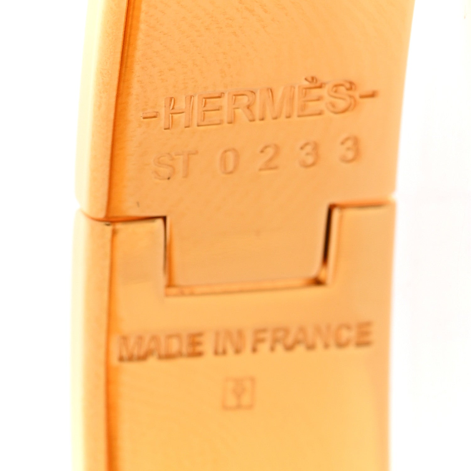 Hermes Enamel Narrow Clic Clac H Bracelet GM White 4 of 5