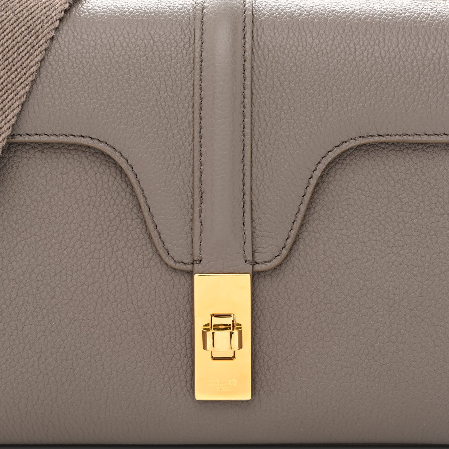 Celine Smooth Calfskin Teen Soft 16 Shoulder Bag Taupe 8 of 10