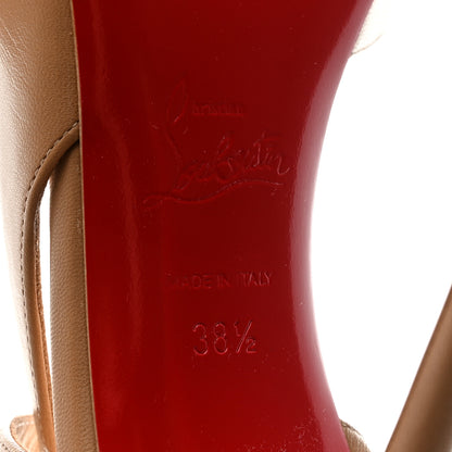 Christian Louboutin Kid Jenlove 100 Pumps 38.5 Nude 7 of 8
