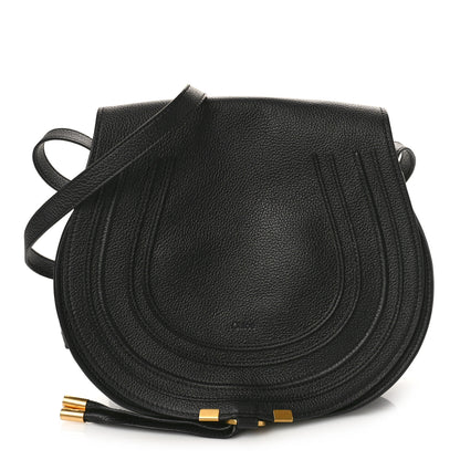 Chloe Calfskin Medium Marcie Round Crossbody Bag Black 1 of 10