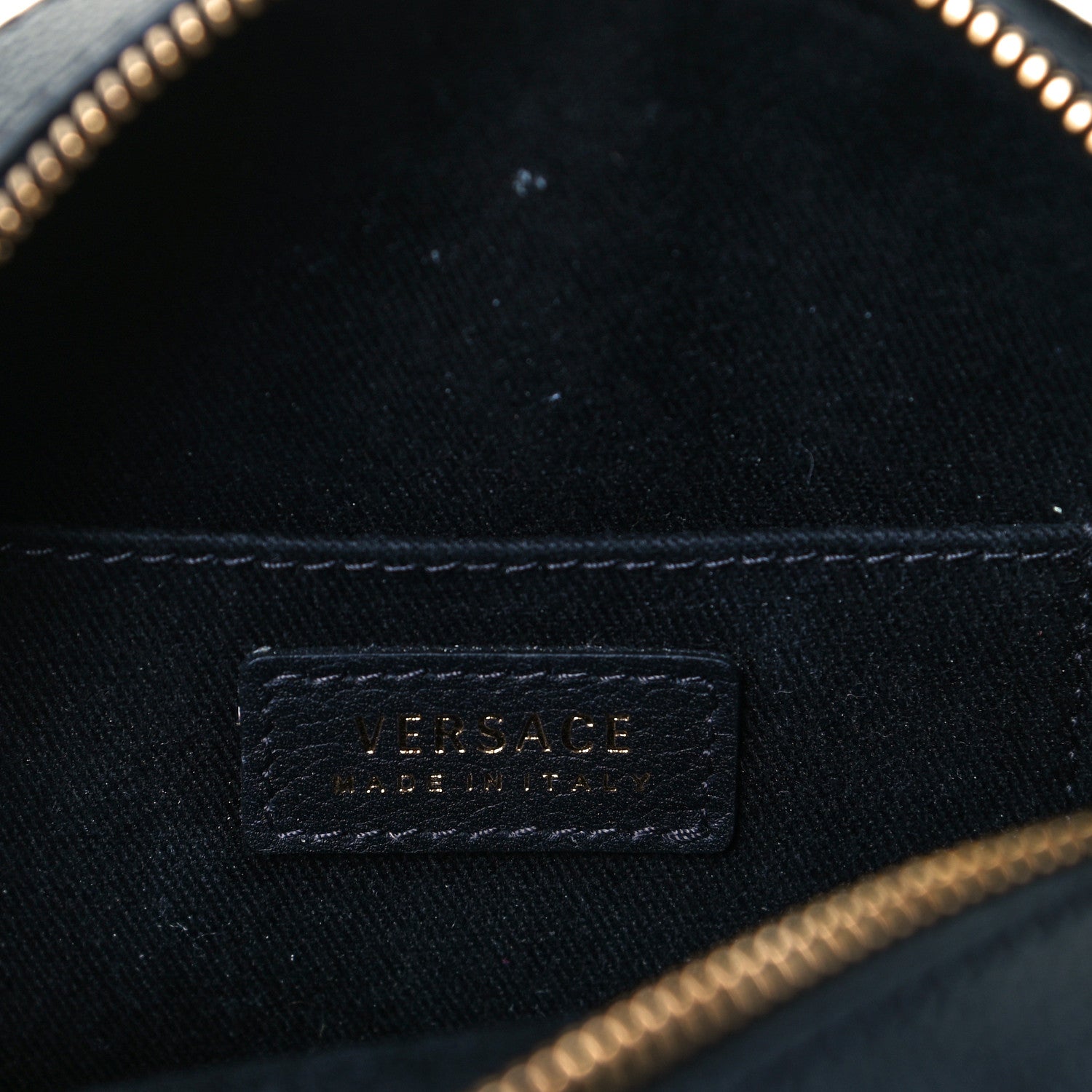 Versace Calfskin La Medusa Round Camera Bag Black 5 of 8