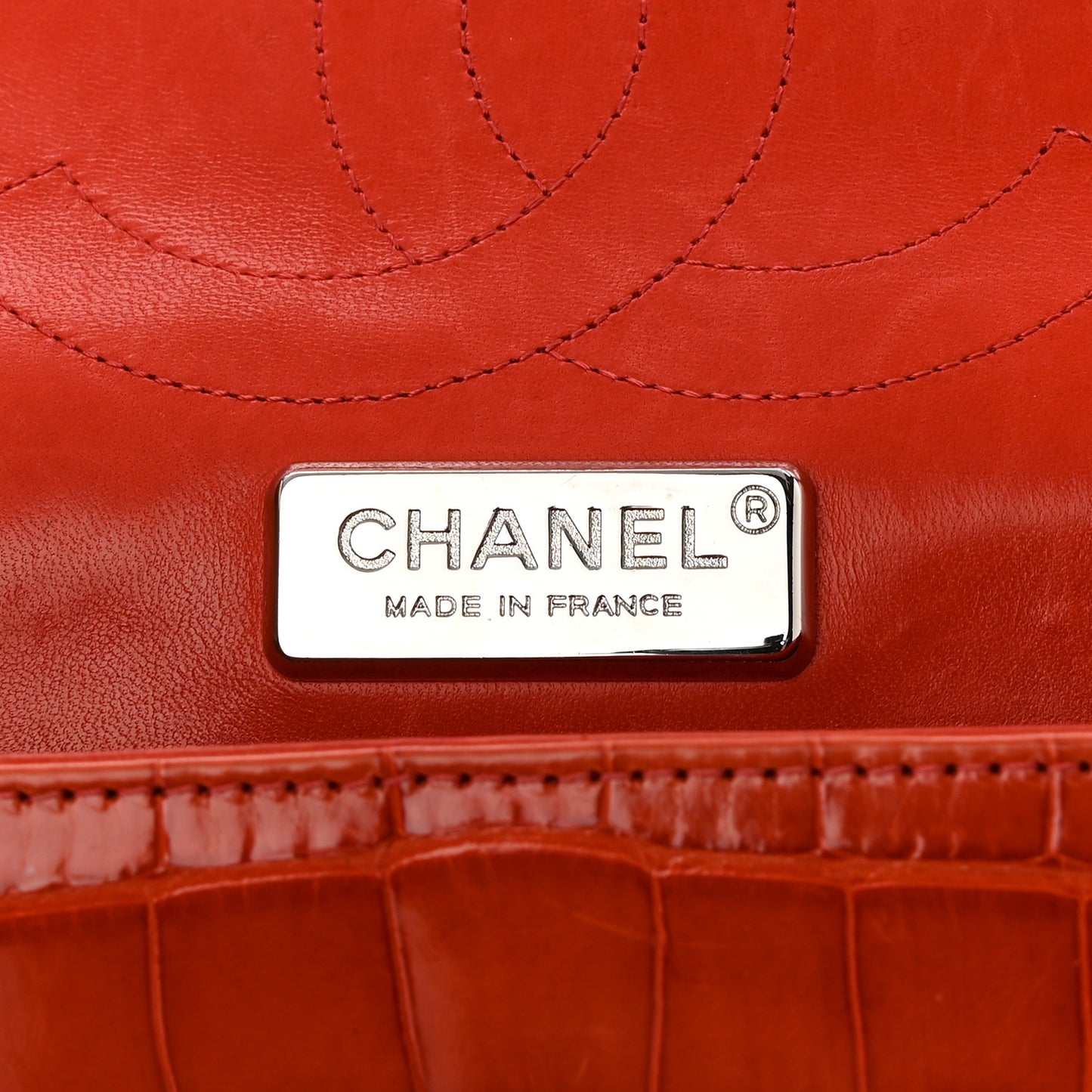 Alligator Maxi Double Flap Red