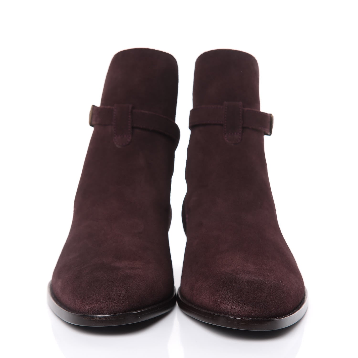 Saint Laurent Suede Mens Wyatt Jodhpur 30 Ankle Boots 41.5 Deep Blood 2 of 10