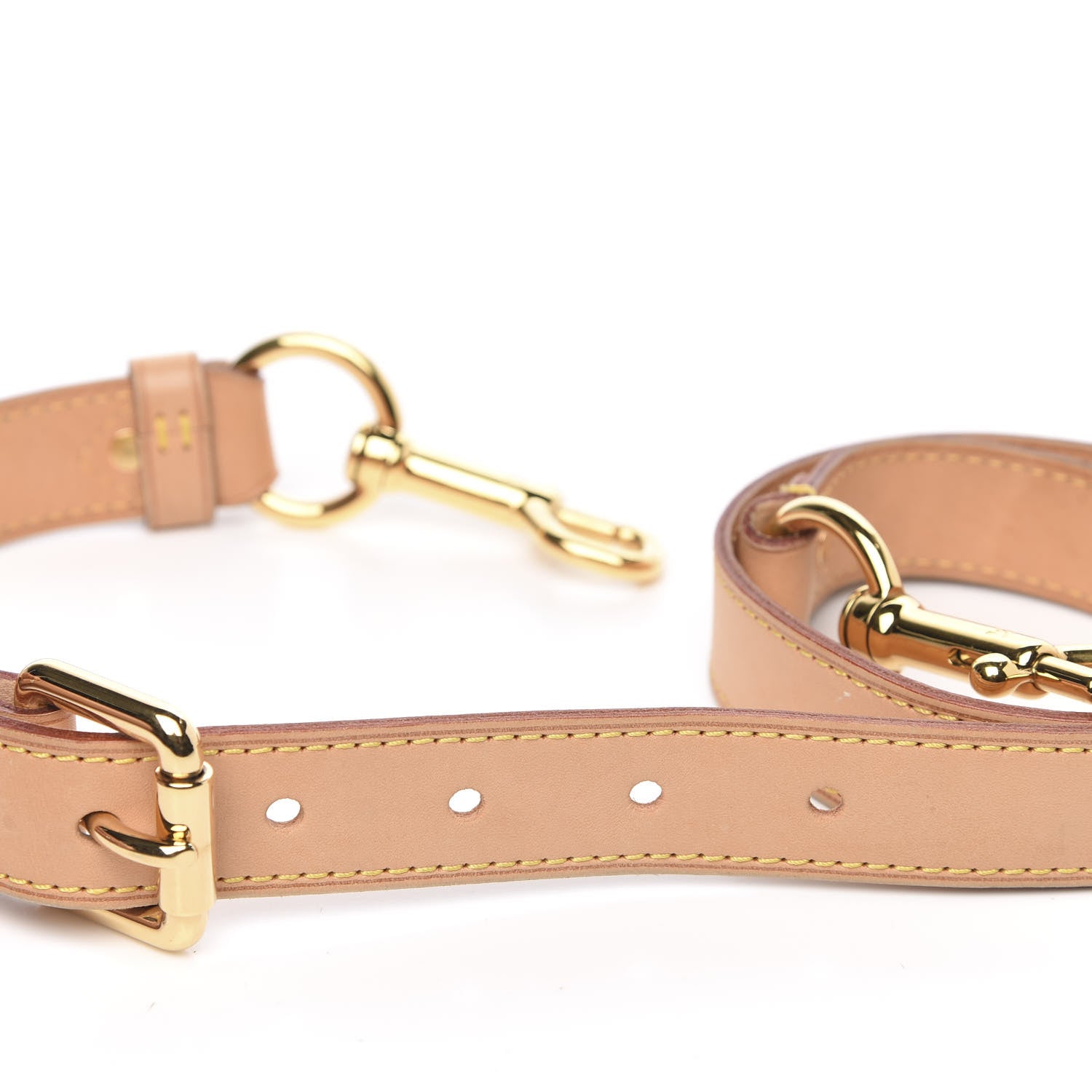 Louis Vuitton Vachetta 25mm Adjustable Shoulder Strap VVN 3 of 4