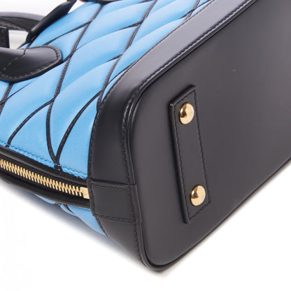 Louis Vuitton Lambskin Malletage Alma BB Bleuet 6 of 8