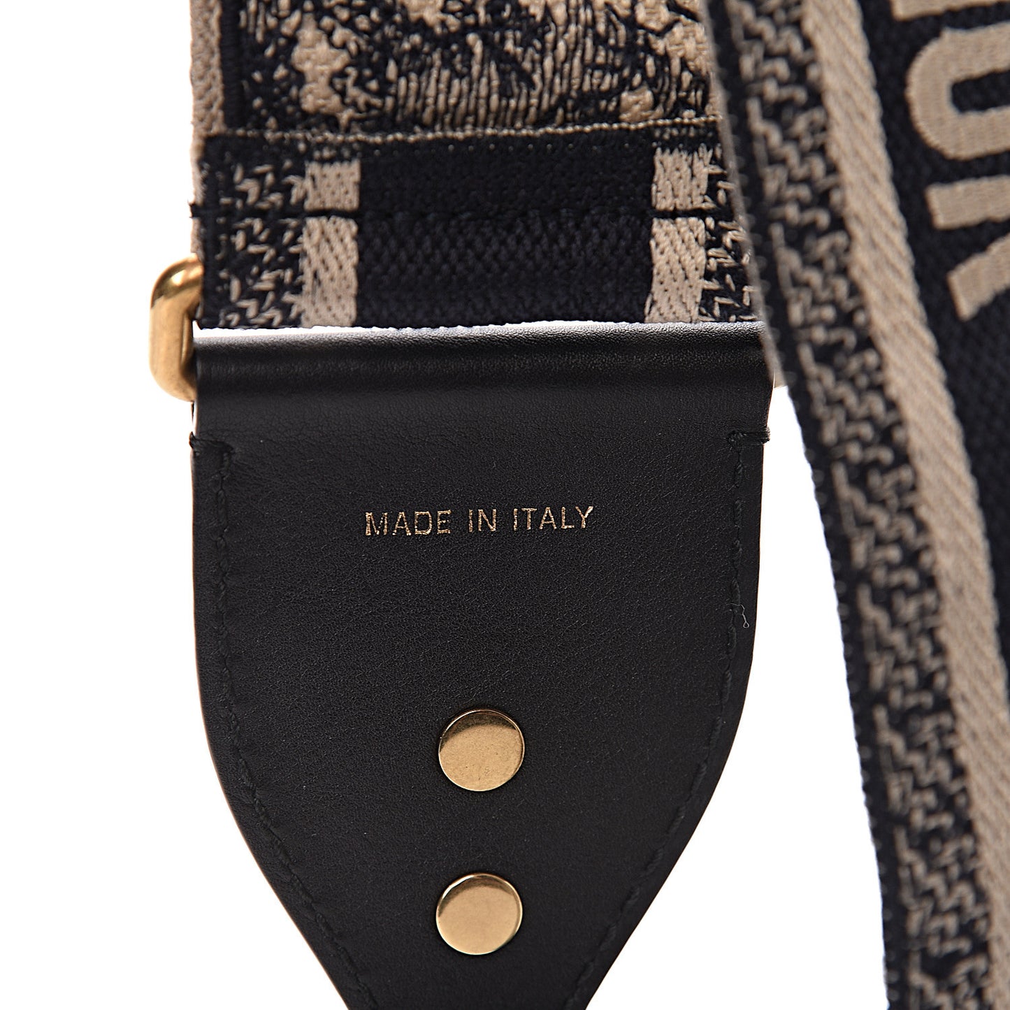 Canvas Embroidered Shoulder Strap Blue