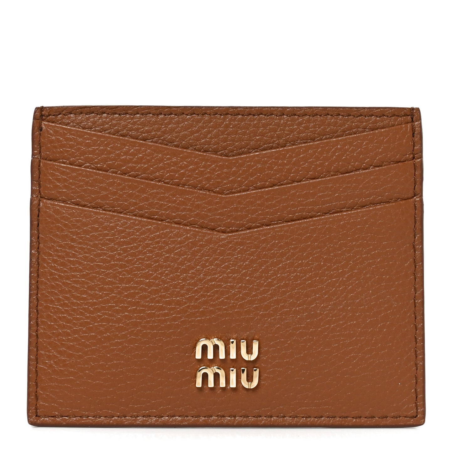Vitello Daino Card Holder Cognac