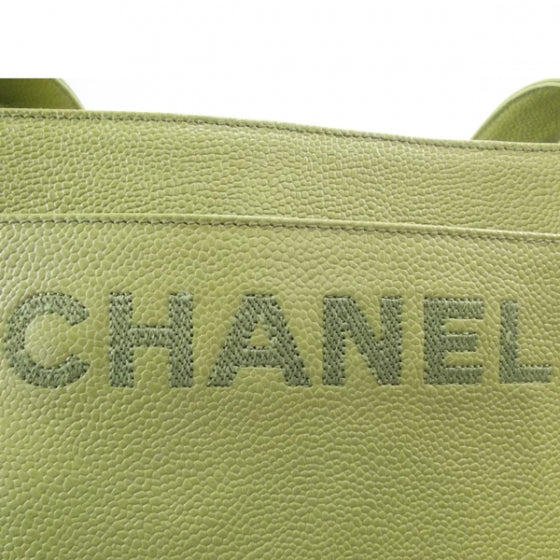 Vintage Caviar Tote Peridot Green