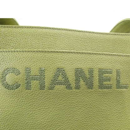 Chanel Vintage Caviar Tote Peridot Green 6 of 10