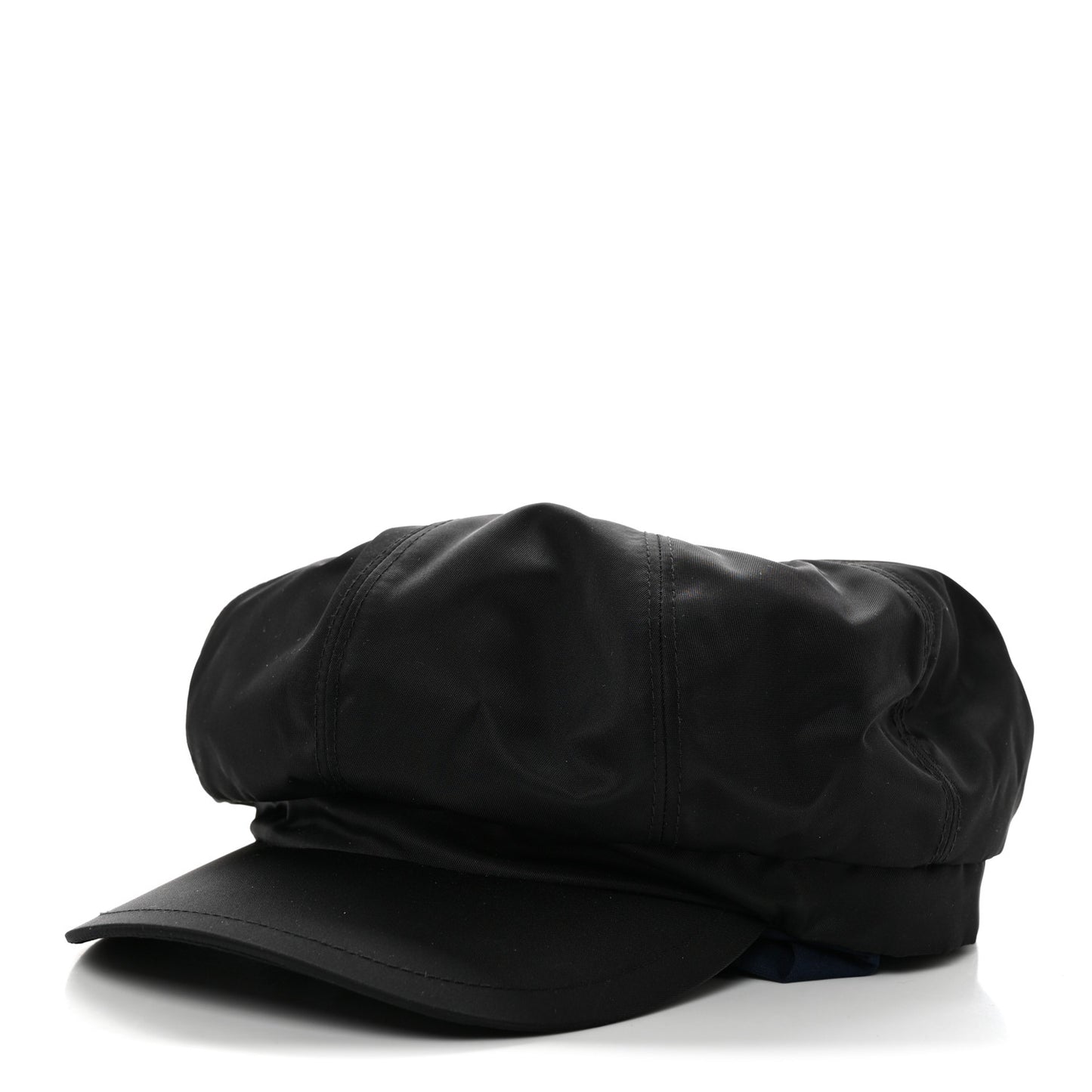 Re-Nylon Mens Newsboy Hat L Black