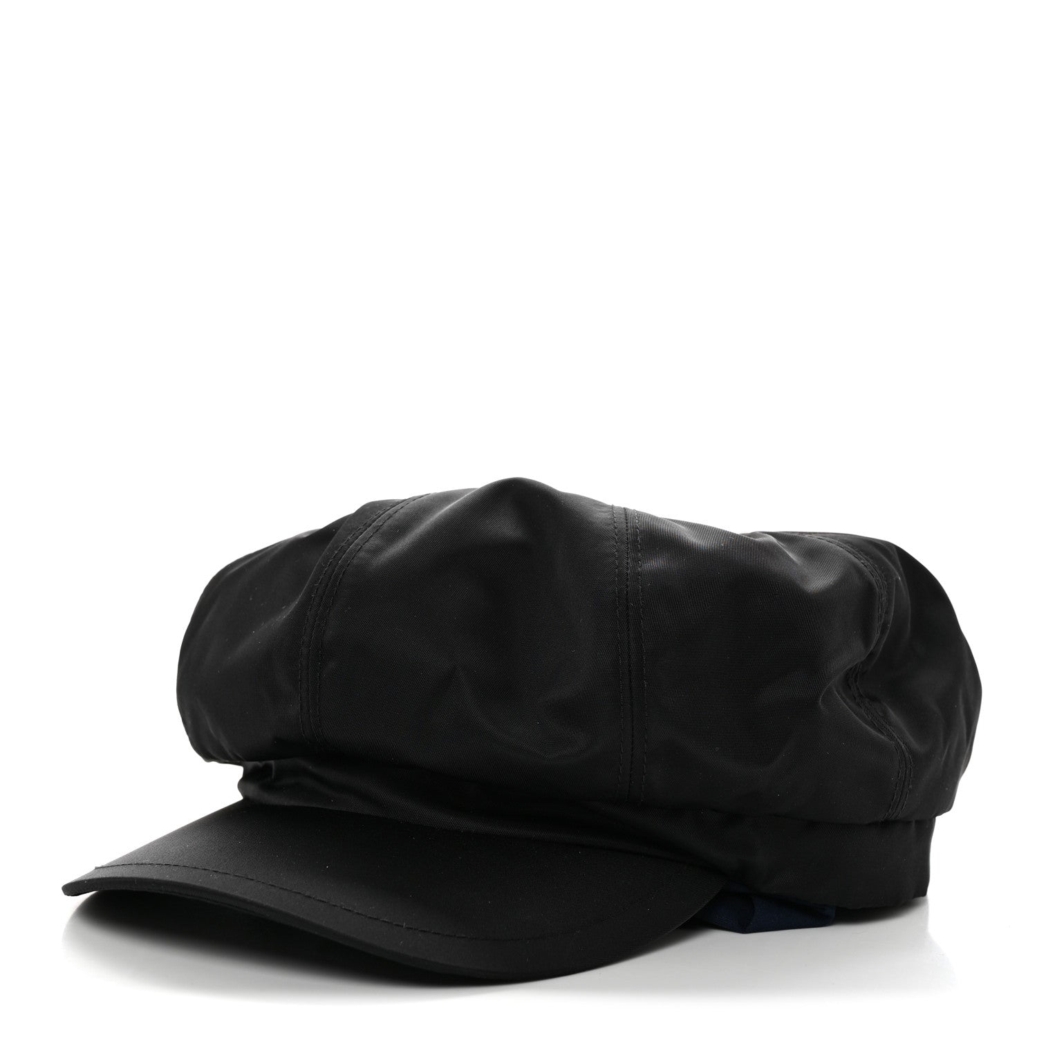 Prada Re-Nylon Mens Newsboy Hat L Black 1 of 8