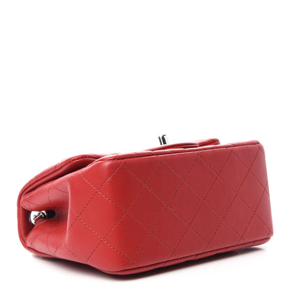 Chanel Lambskin Quilted Mini Square Flap Red 5 of 12