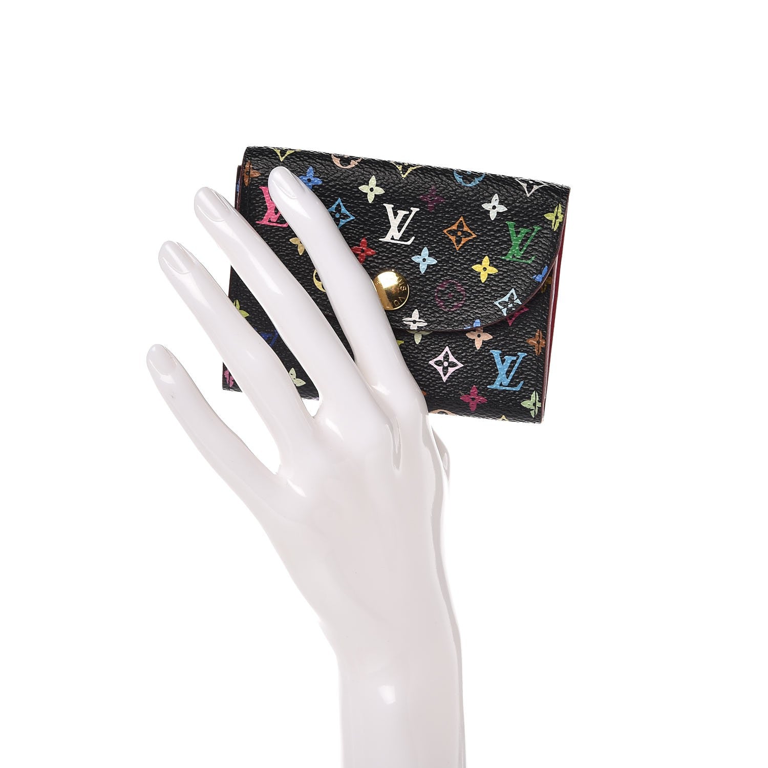 Louis Vuitton Monogram Multicolor Business Card Holder Black Grenade 2 of 10