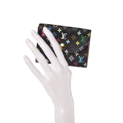 Louis Vuitton Monogram Multicolor Business Card Holder Black Grenade 2 of 10