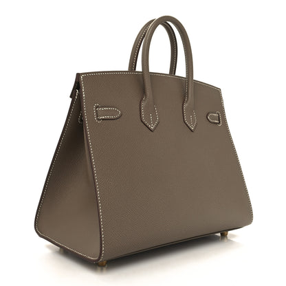 Hermes Epsom Birkin Sellier 25 Etoupe 3 of 11