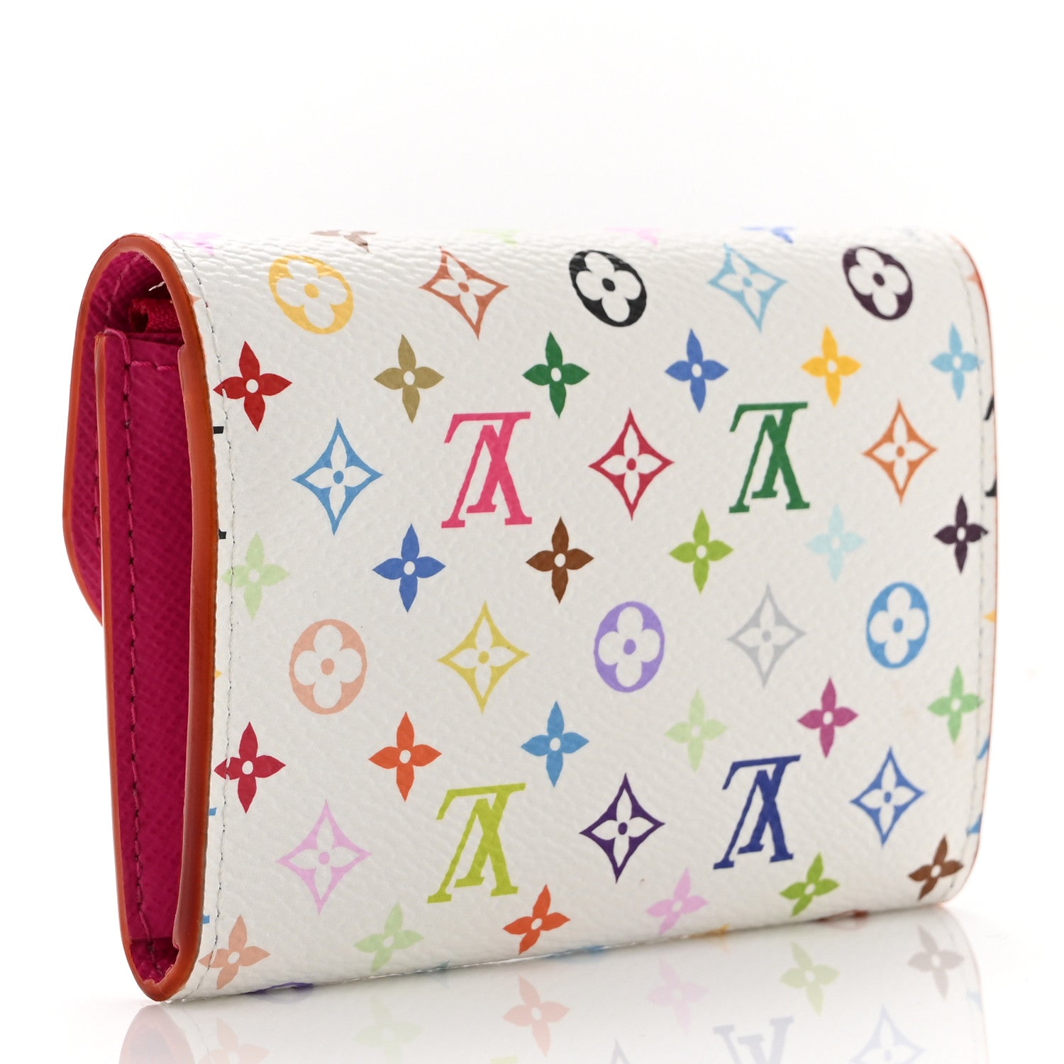 Louis Vuitton LV X TM Monogram Multicolor Rosalie Coin Purse White Kawaii Pink 3 of 8