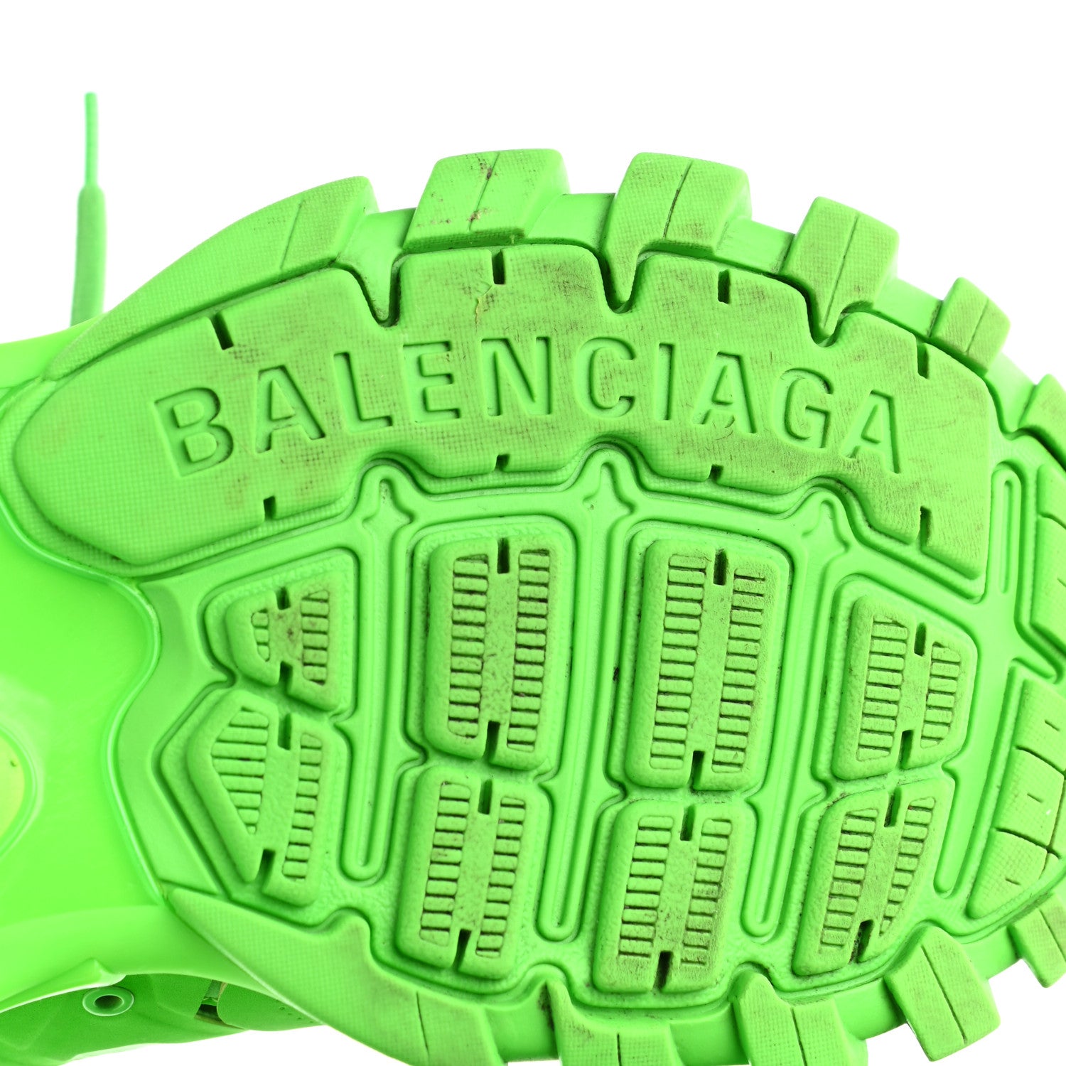 Balenciaga Mesh Nylon Mens Track Sneakers 40 Monocolor Fluo Green 6 of 9