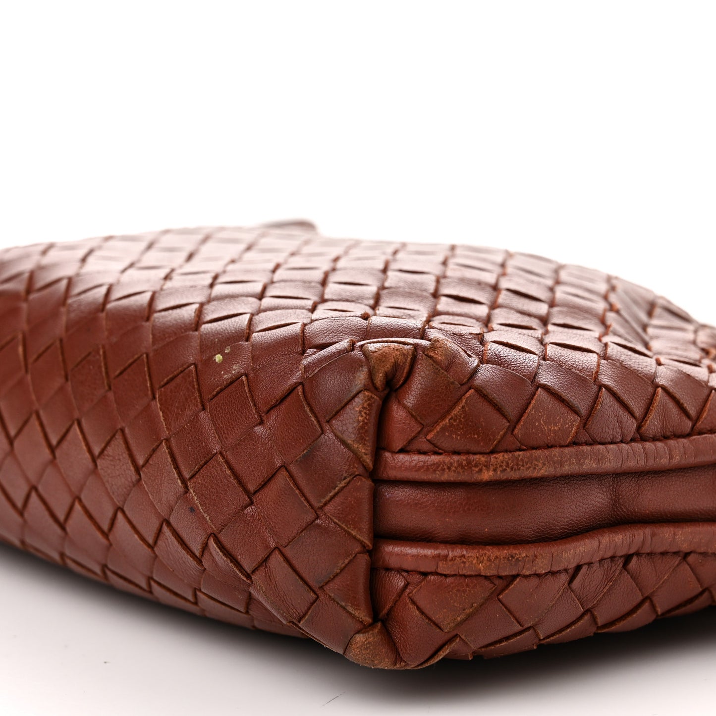Nappa Intrecciato Nodini Crossbody Messenger Terracota