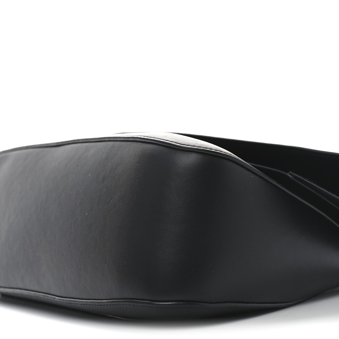 Smooth Calfskin Donut Chain Medium Ola Shoulder Bag Black