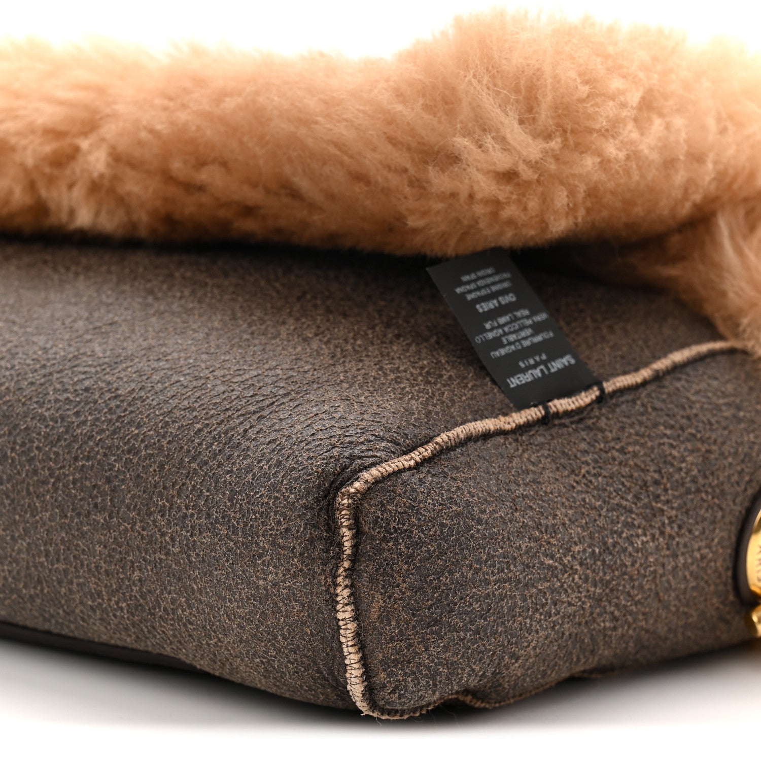 Saint Laurent Shearling Calfskin Small Reversible Monogram Kate