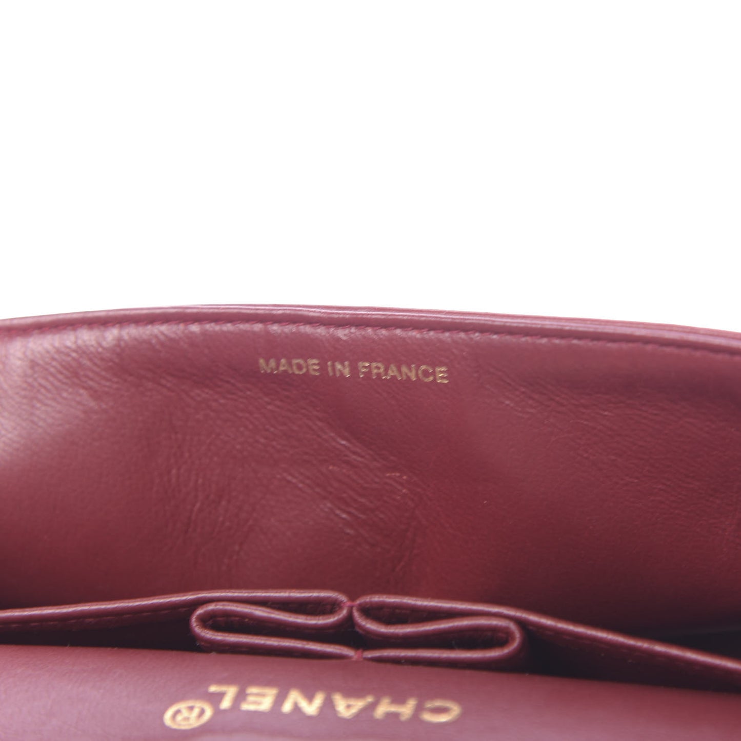 Lambskin Quilted Small Double Flap Red