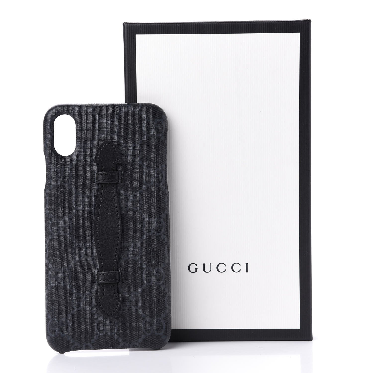 Gucci GG Supreme Monogram Top Handle iPhone XS Max Case Black 9 of 9